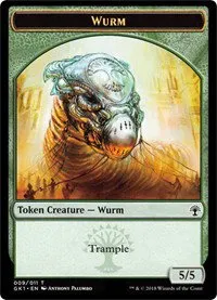 Saproling // Wurm Double-Sided Token
