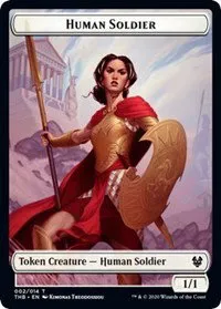 Human Soldier // Elemental Double-Sided Token