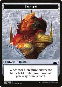 Emblem - Huatli, Radiant Champion - Normal Emblem Huatli Radiant C