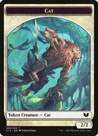 Cat // Zombie Double-Sided Token