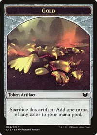Gold // Knight (Vigilance) Double-Sided Token