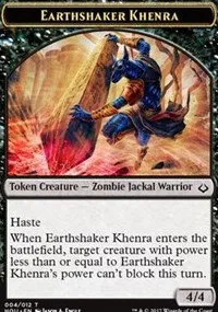 Earthshaker Khenra // Zombie Double-Sided Token