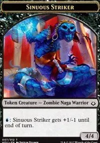 Sinuous Striker // Zombie Double-Sided Token