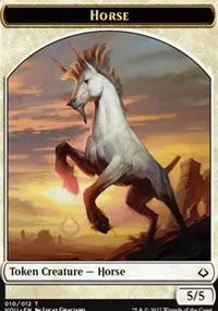Horse // Warrior Double-sided Token