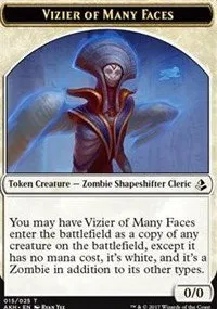 Vizier of Many Faces // Zombie Double-Sided Token