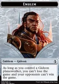 Emblem - Gideon of the Trials // Zombie Double-Sided Token