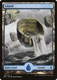 Island (258) - Full Art - Foil