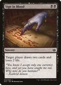 Sign in Blood - Normal Sign In Blood