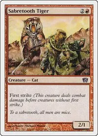 Sabretooth Tiger - Foil