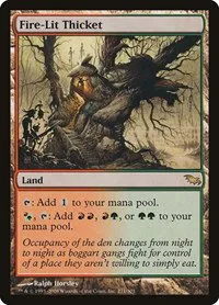 Fire-Lit Thicket - Foil