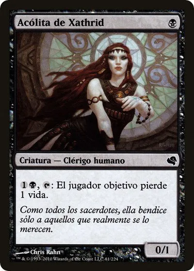 Acolyte of Xathrid (Spanish) - "Acolita de Xathrid"