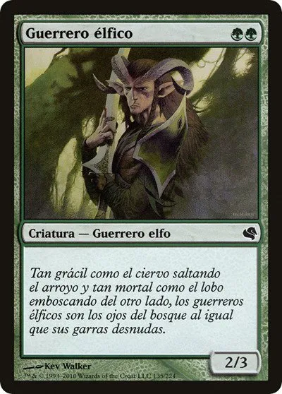 Elvish Warrior (Spanish) - "Guerrero elfico"