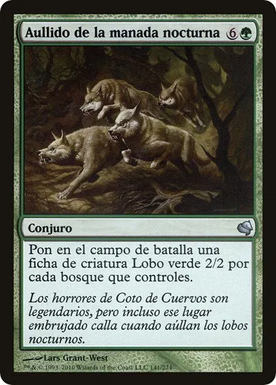 Howl of the Night Pack (Spanish) - "Aullido de la manada nocturna"
