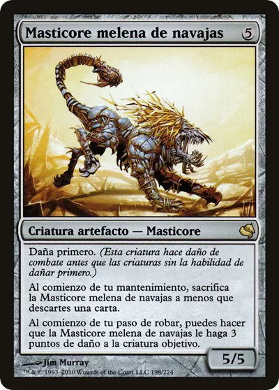 Razormane Masticore (Spanish) - "Masticore melena de navajas"