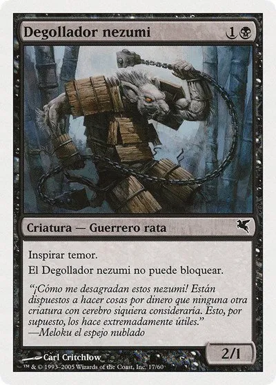 Nezumi Cutthroat (Spanish) - "Degollador nezumi" - Spanish
