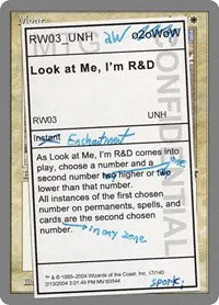 Look at Me, I'm R&D - Foil