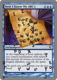 Now I Know My ABC's - Foil