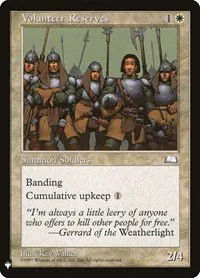 Volunteer Reserves - Normal Volunteer Reserves