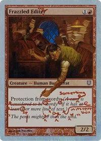 Frazzled Editor - Alternate Foil