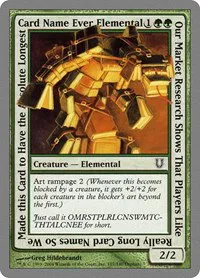 Our Market Research Shows That Players Like Really Long Card Names.... - Foil