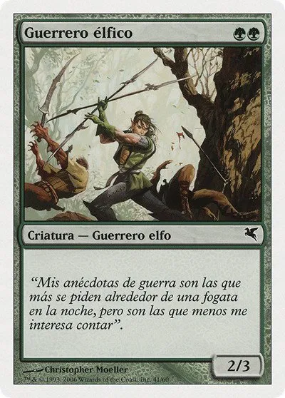 Elvish Warrior (Spanish) - "Guerrero elfico" - Spanish B41