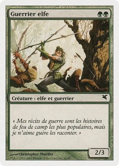 Elvish Warrior (French) - "Guerrier elfe" - French