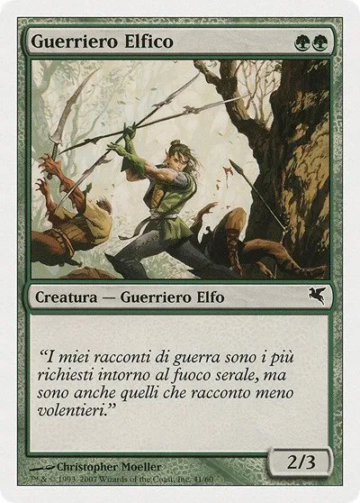 Elvish Warrior (Italian) - "Guerriero Elfico" - Italian