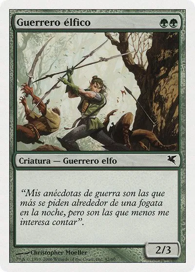 Elvish Warrior (Spanish) - "Guerrero elfico"