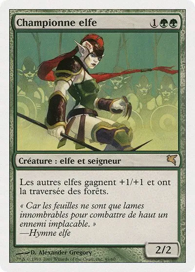 Elvish Champion (French) - "Championne elfe" - French