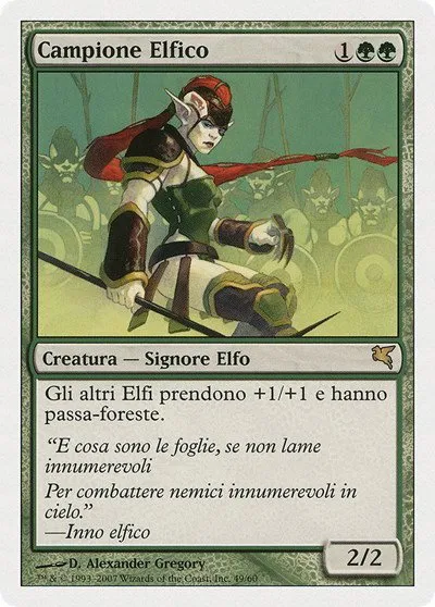 Elvish Champion (Italian) - "Campione Elfico" - Italian