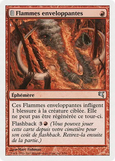 Engulfing Flames (French) - "Flammes enveloppantes" - French