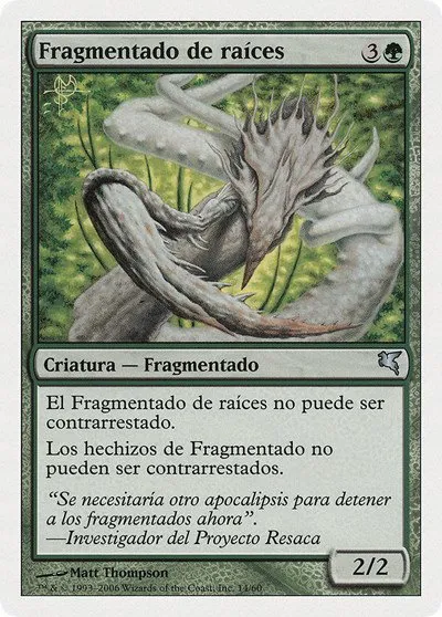 Root Sliver (Spanish) - "Fragmentado de raíces" - Spanish