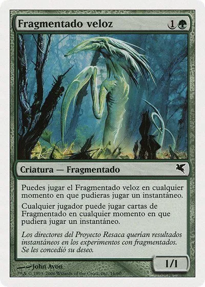 Quick Sliver (Spanish) - "Fragmentado veloz" - Spanish
