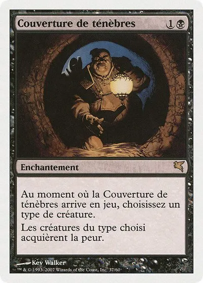 Cover of Darkness (French) - "Couverture de ténèbres" - French