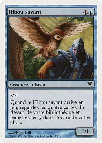 Sage Owl (French) - "Hibou savant" - French