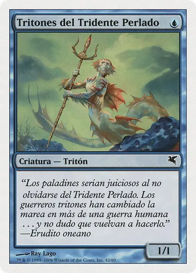 Merfolk of the Pearl Trident (Spanish) - "Tritones del Tridente Perlado" - Spanish