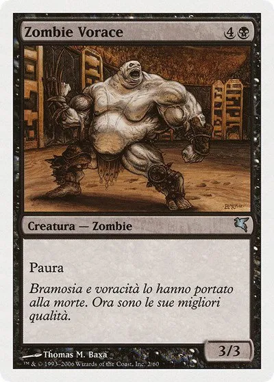 Gluttonous Zombie (Italian) - "Zombie Vorace" - Italian