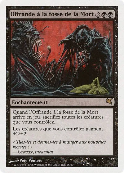 Death Pit Offering (French) - "Offrande à la fosse de la Mort" - French