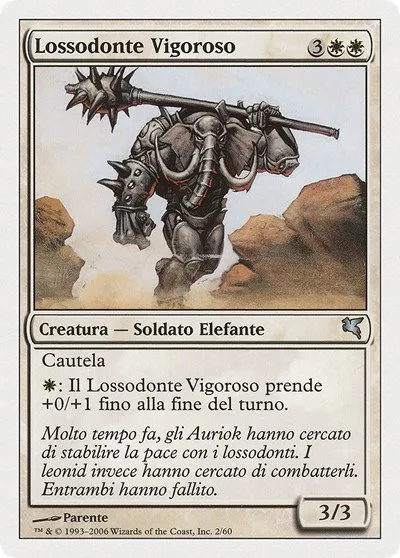 Loxodon Stalwart (Italian) - "Lossodonte Vigoroso" - Italian
