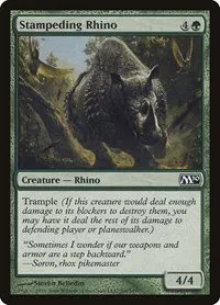 Stampeding Rhino - Foil