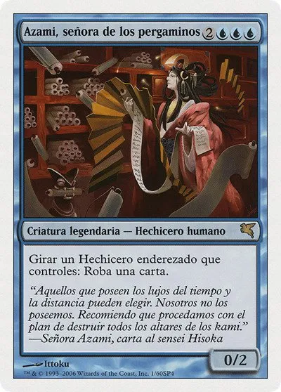 Azami, Lady of Scrolls (Spanish) - "Azami, señora de los pergaminos" - Spanish