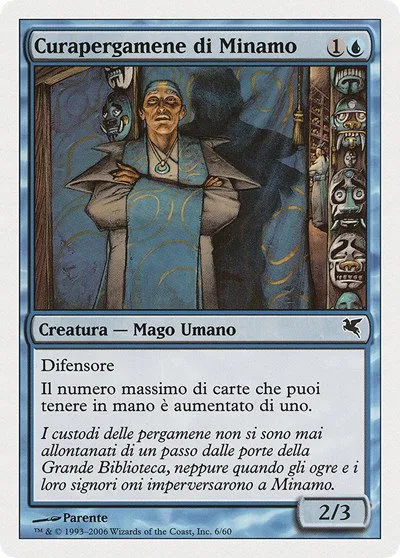 Minamo Scrollkeeper (Italian) - "Curapergamene di Minamo" - Italian