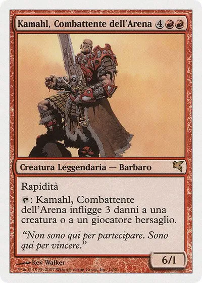 Kamahl, Pit Fighter (Italian) - "Kamahl, Combattente dell'Arena" - Italian