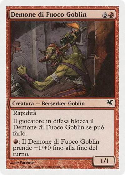 Goblin Fire Fiend (Italian) - "Demone di Fuoco Goblin" - Italian