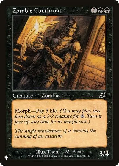 Zombie Cutthroat - Normal Zombie Cutthroat