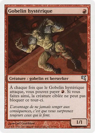 Frenzied Goblin (French) - "Gobelin hysterique" - French