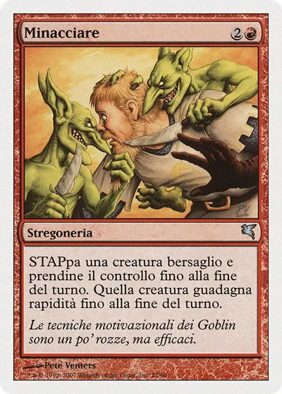 Threaten (Italian) - "Minacciare" - Italian