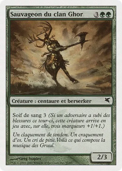 Skarrg, the Rage Pits (French) - "Sauvageon du clan Ghor" - French