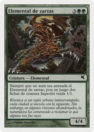 Bramble Elemental (Spanish) - "Elemental de zarzas" - Spanish