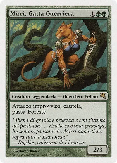 Mirri, Cat Warrior (Italian) - "Mirri, Gatta Guerriera"